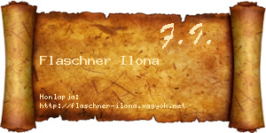 Flaschner Ilona névjegykártya